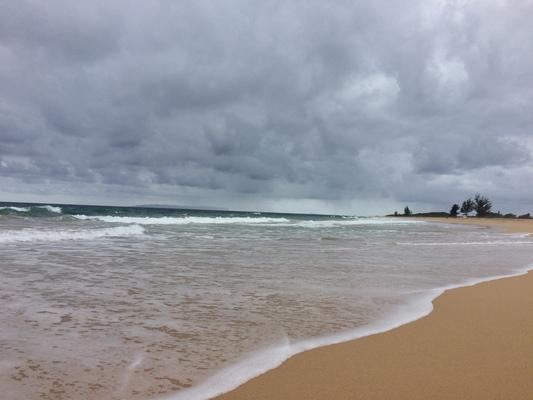 Kekaha Beach with its long stretches of sand... excellent for spending quality time walking, exploring , tanning, surfing or fishing.  A great place for thinking or walking hand in hand with a beautiful woman in a blue bikini...❤