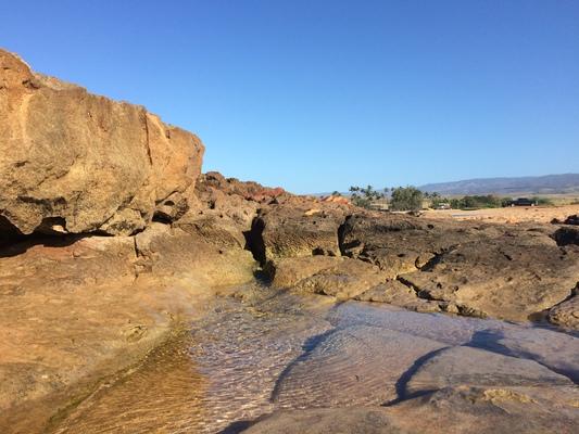 Salt Pond Beach my love ❤️ .... yes my love... where we spent hours tanning, exploring and enjoying sunsets.  Clear water... large rocks and clear blue sky...