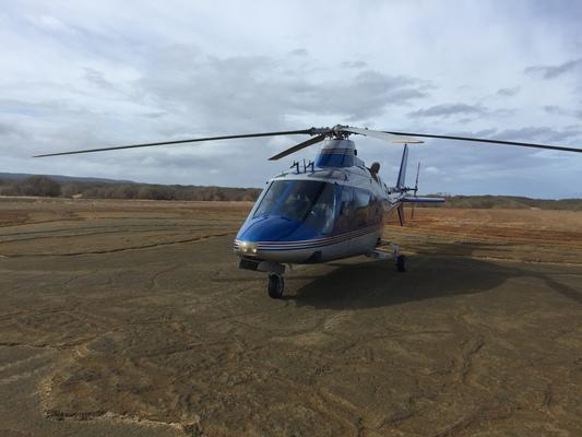 Niihau Helicopters aircraft... sitting on the ground at Nanina Niihau.
A wonderful way to view Niihau.  I probably have the best job in the world... working for the best people in the world... Niihau Ranch