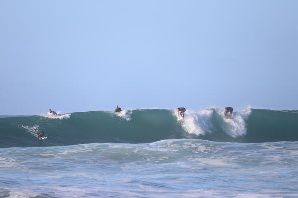 high surfing, kauai, beach, surf, hawaii, 