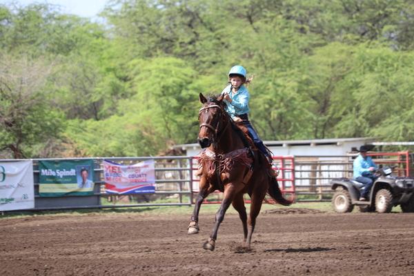 Waimea town celebration rodeo 2018, Hawaii, paniolo, cow, cattle, Kauai, keiki