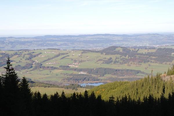 Hochgrat, Ausblick auf Nesselwang